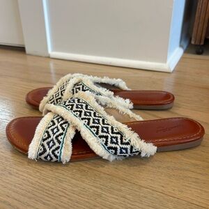 Target Women's Sandals with Fringed Patterned Straps